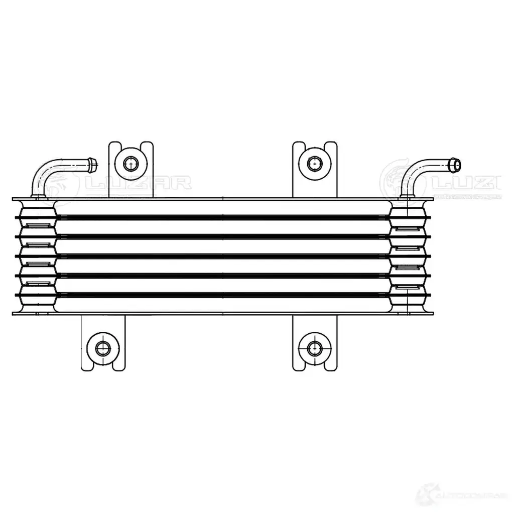 Радиатор масляный для автомобилей Nissan Juke (10-) 1.6i AT LUZAR WR ED3O 1425585539 loc1440 изображение 2