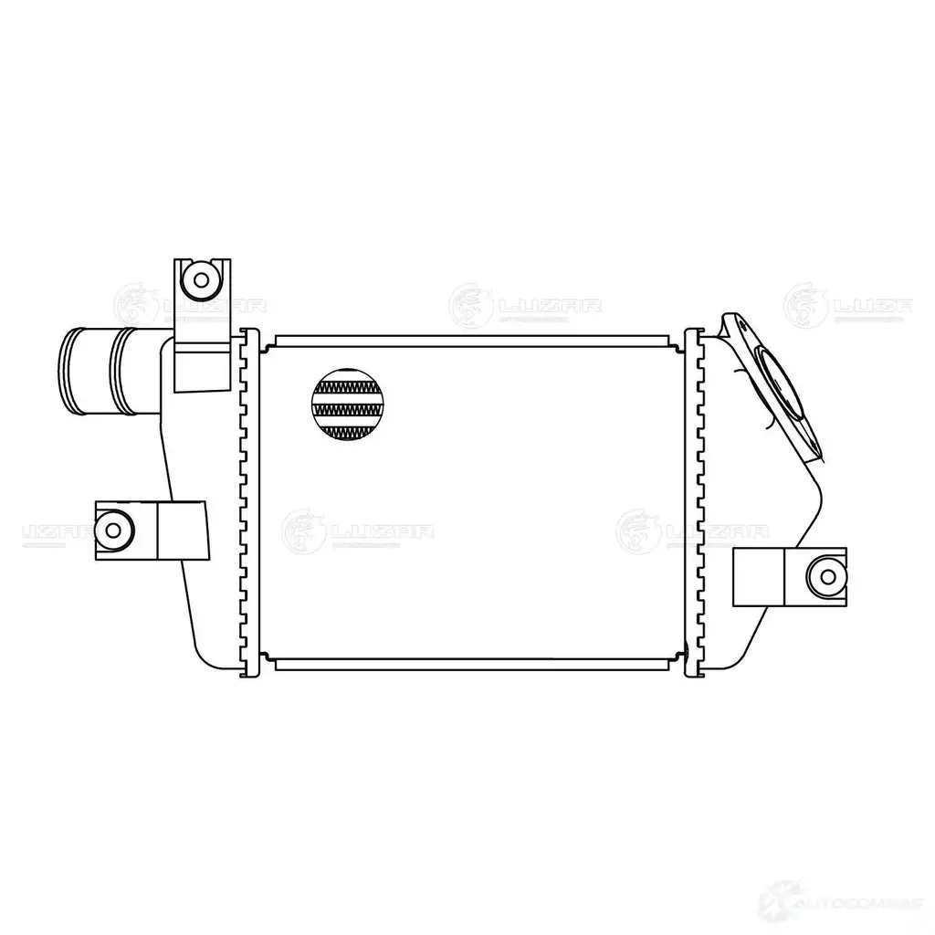 ОНВ (радиатор интеркулера) для автомобилей L200 (06-)/Pajero Sport (08-) TD LUZAR 3885568 lric1148 Z 172X 4680295032458 изображение 2