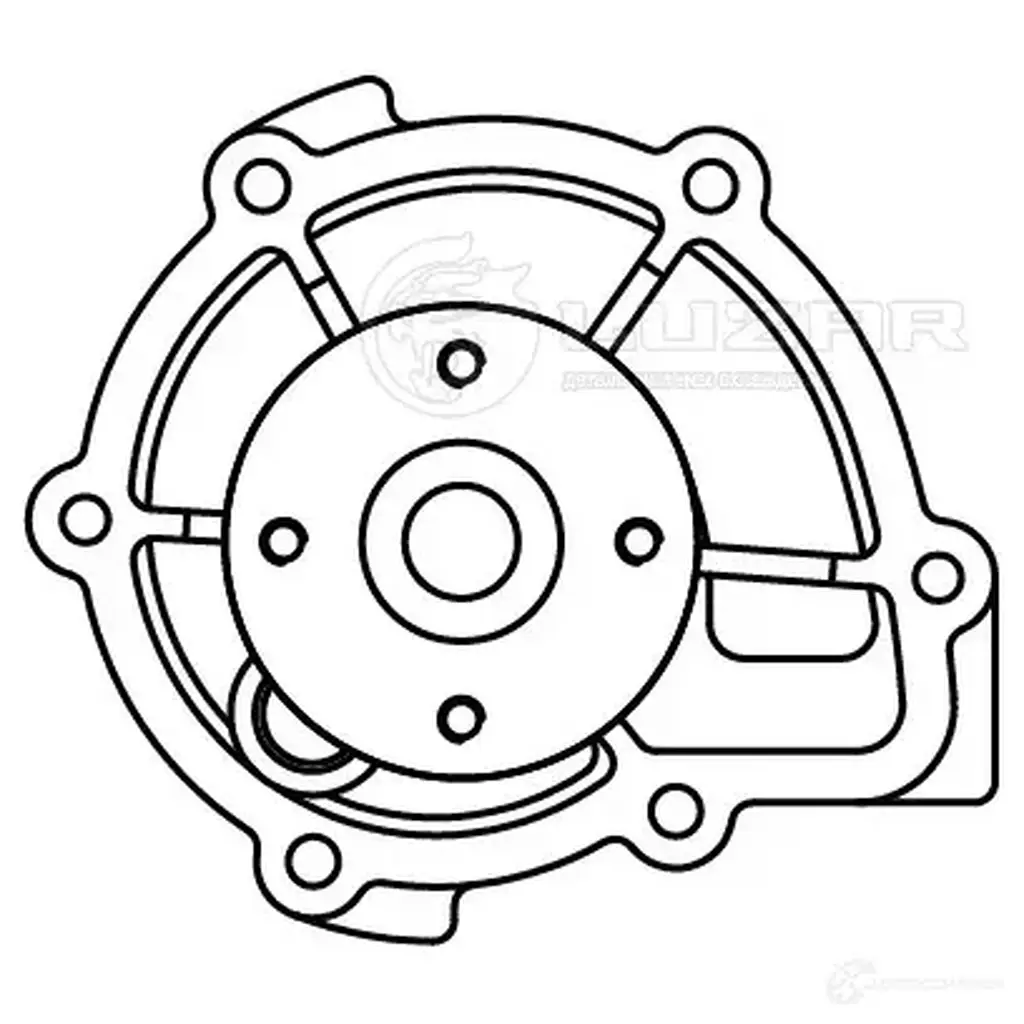 Насос водяной для автомобилей Mitsubishi Pajero Sport (15-)/L200 (15-) 2.4D [4N15] LUZAR lwp1105 1440017074 JIBE K