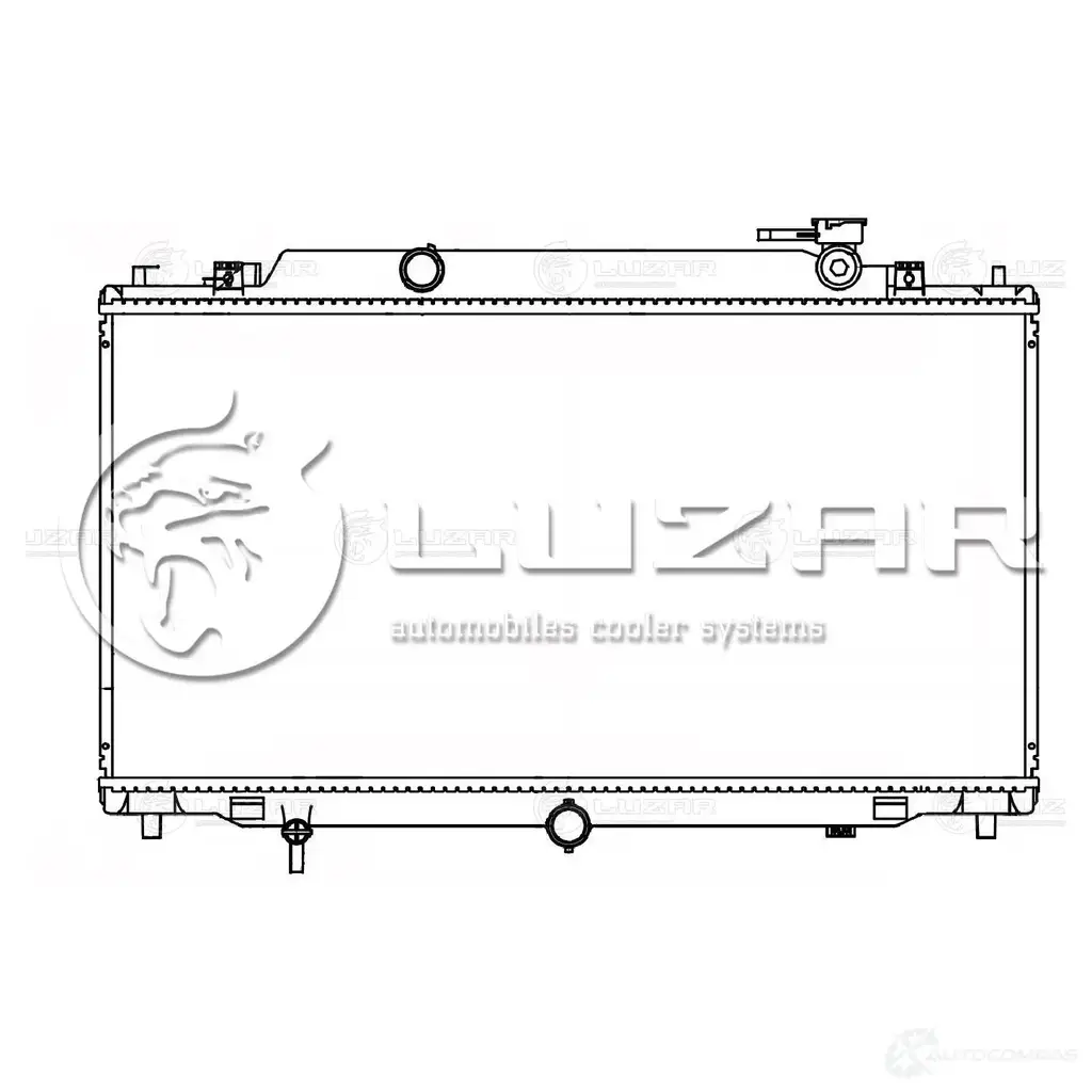 Радиатор охлаждения для автомобилей Mazda 6 (GJ) (12-) LUZAR C DVL4 lrc251pe 1425585710 изображение 2