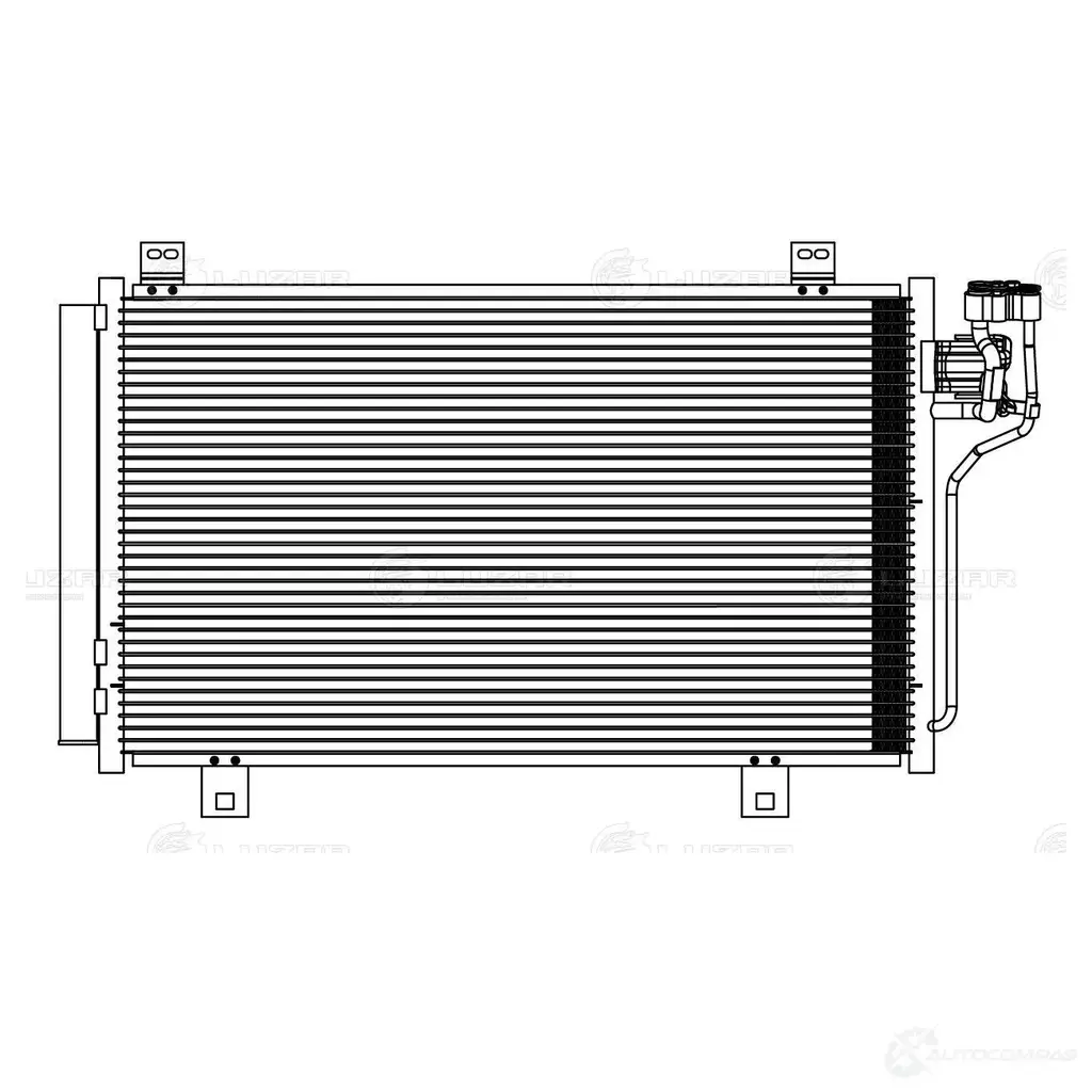 Радиатор кондиционера для автомобилей Mazda CX-5 (11-) LUZAR lrac251ep 1425585725 6XOJ SS изображение 2