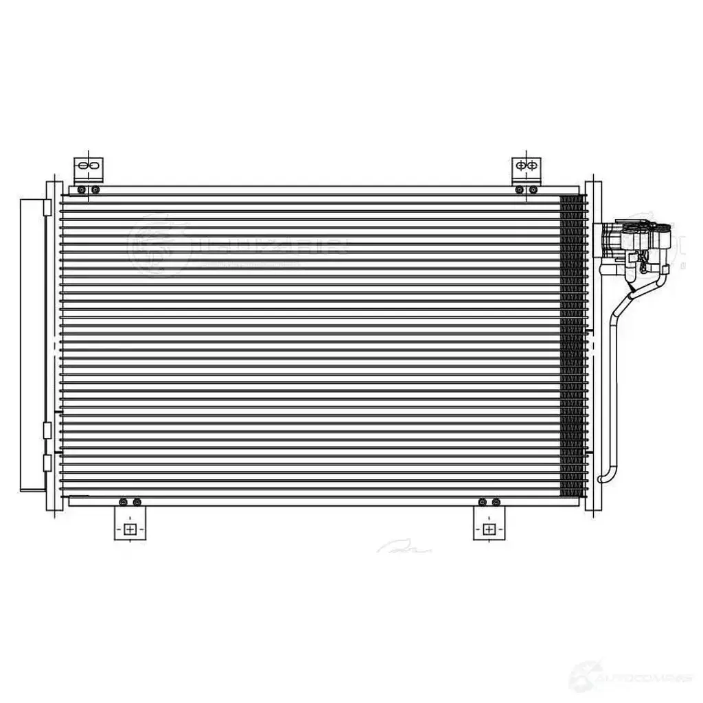 Радиатор кондиционера для автомобилей Mazda 6 III (12-) LUZAR 4680295051602 lrac251pe 1424502580 39 NAW изображение 2