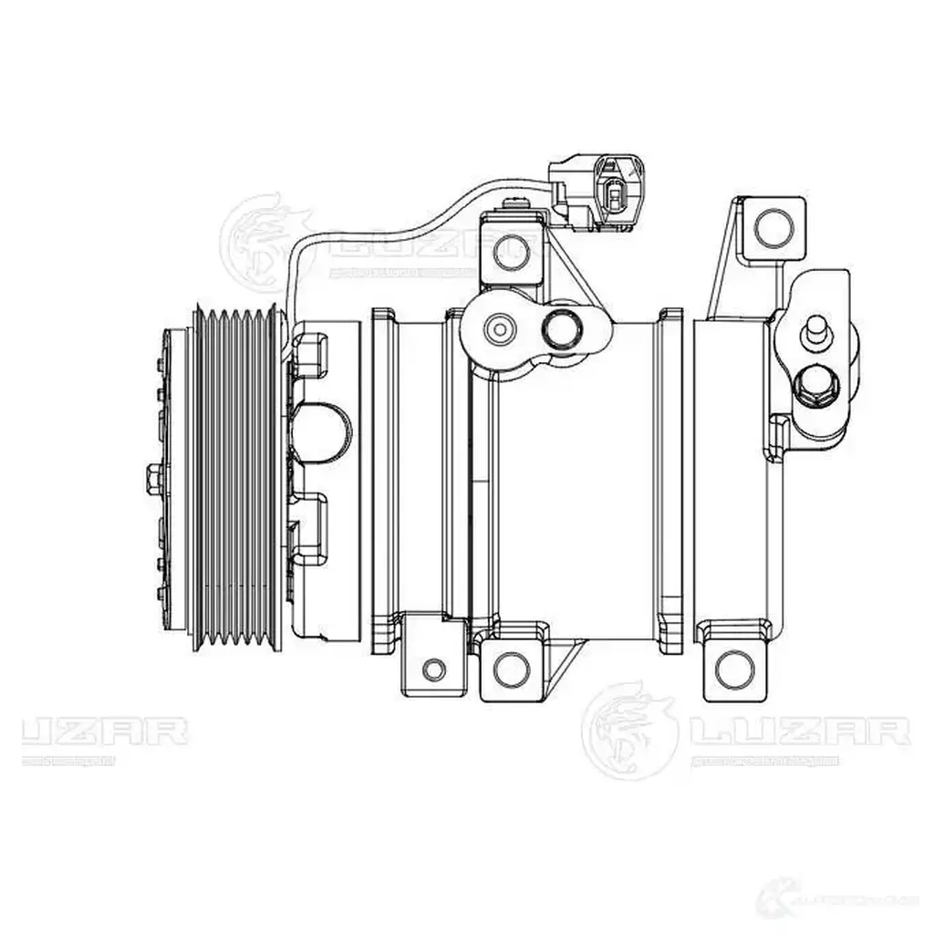 Компрессор кондиционера для автомобилей CX-7 (06-) 2.3T AT LUZAR 1440017223 SOE AZM lcac2507 изображение 3