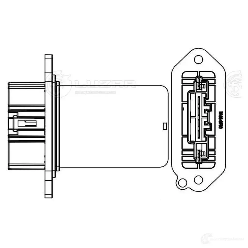 Резистор электровентилятора отопителя для автомобилей Mazda 3 (BK) (03-) (manual A/C) LUZAR EX2A K 1440017226 lfr2540 изображение 2