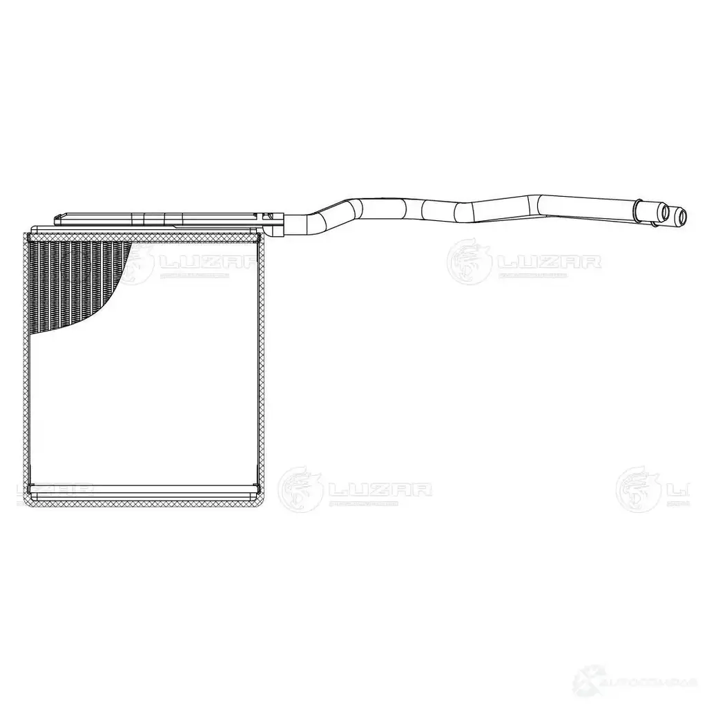 Радиатор отопителя для автомобилей Mazda 3 (BK) (03-) LUZAR SU UBAW 1440017229 lrh2561 изображение 2