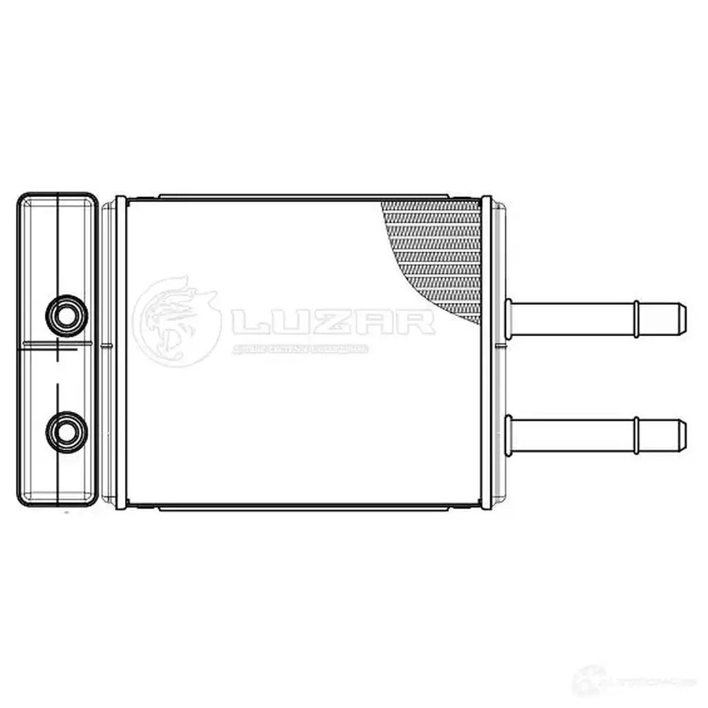 Радиатор отопителя для автомобилей Mazda Premacy (99-)/323 (98-) LUZAR 0B1A7 9 1440017240 lrh2513 изображение 2