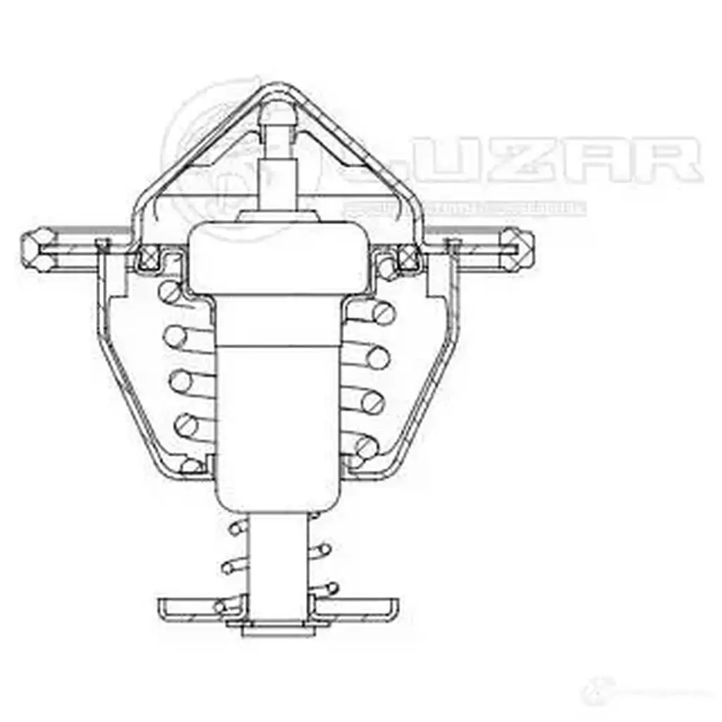 Термостат для автомобилей Lifan X60 (11-) 1.8i (82°С) (термоэл.) LUZAR ED0 PCDF 1440017305 lt3006 изображение 3