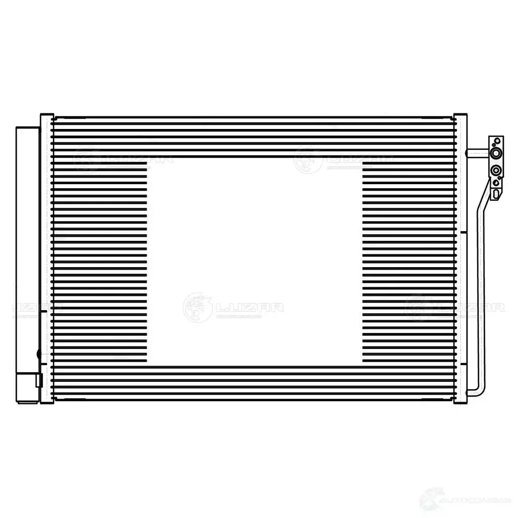 Радиатор кондиционера для автомобилей Range Rover (01-) 3.0TD/4.4i LUZAR 8A CO3K 1440017383 lrac1011 изображение 2