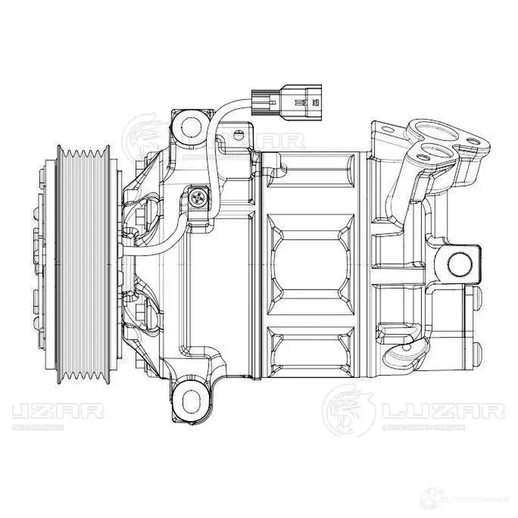Компрессор кондиционера для автомобилей Vesta (15-) 1.6i LUZAR lcac0178 N FOU0 1440017402 изображение 2