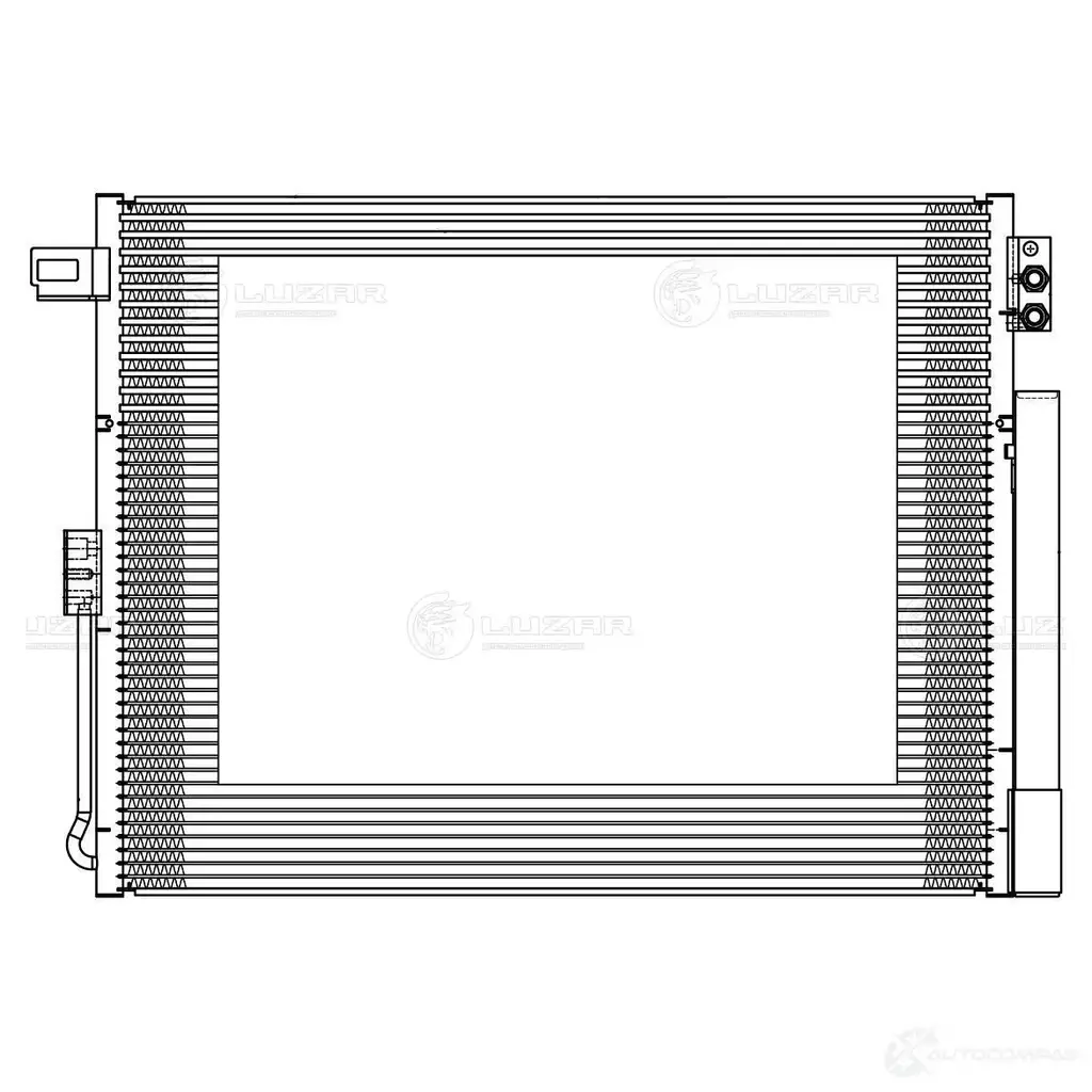 Радиатор кондиционера для автомобилей Grand Cherokee IV (WK2) (10-) LUZAR 1440017562 IEW6B E lrac0303 изображение 2