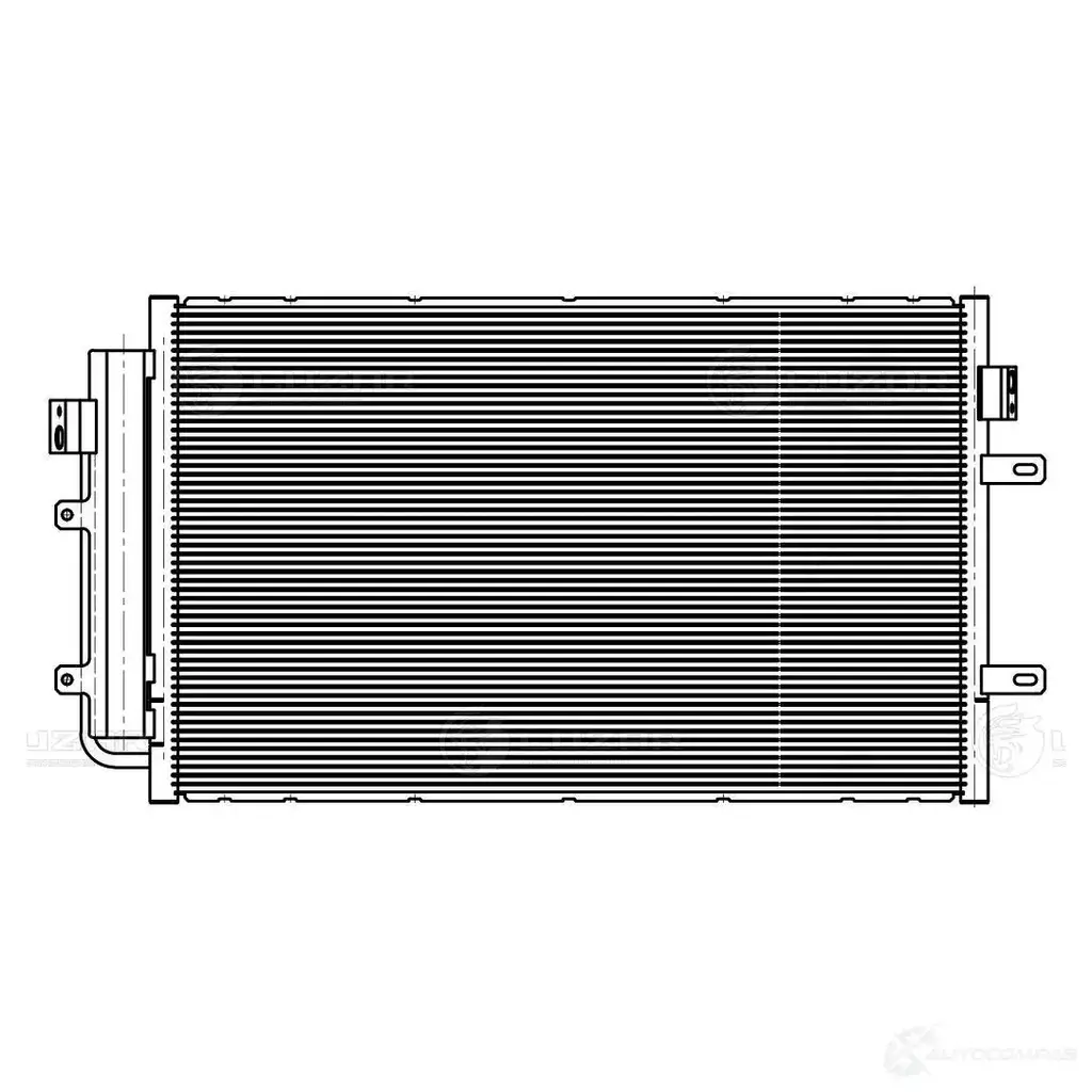 Радиатор кондиционера для автомобилей Daily (11-) LUZAR 1425585536 lrac1658 N6N J7 изображение 2