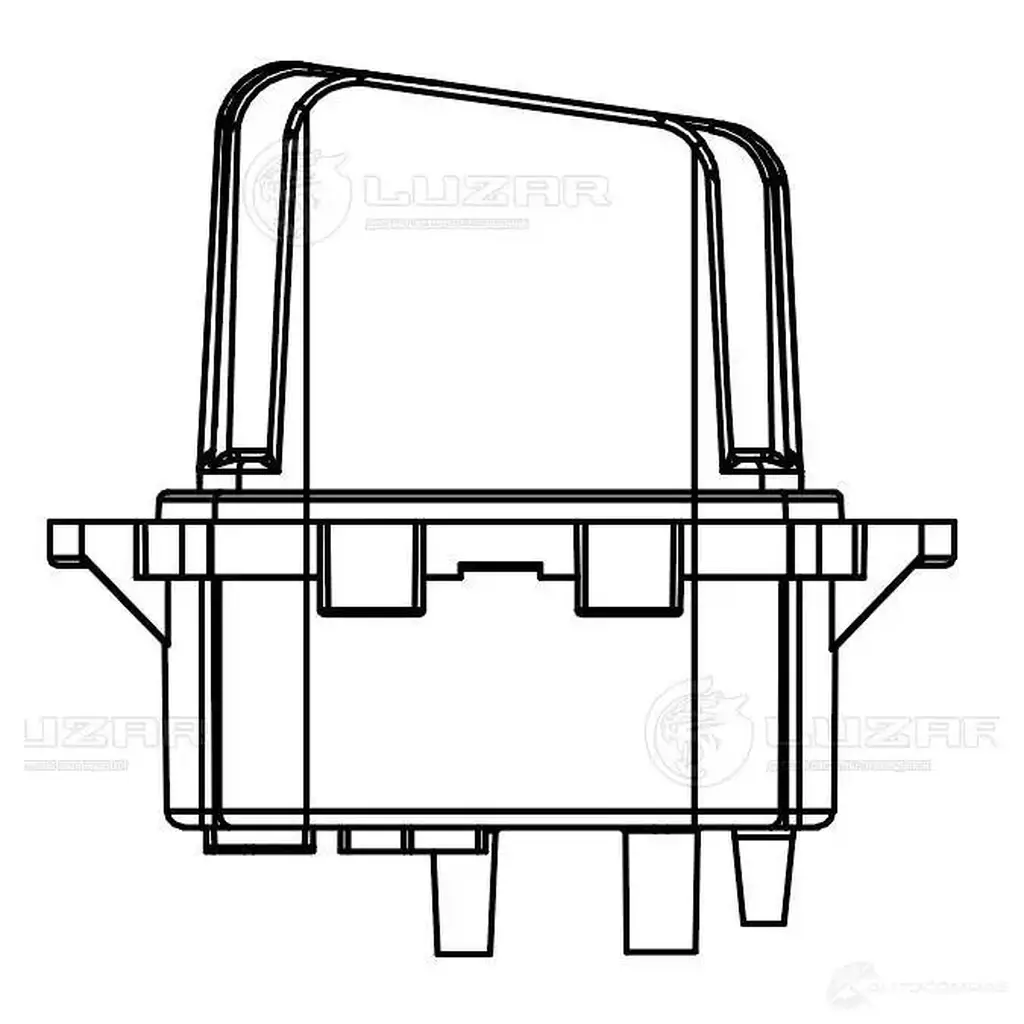 Резистор электровентилятора отопителя для автомобилей Iveco Daily IV (06-) LUZAR 1440017601 lfr1630 UE1 RVJ изображение 2