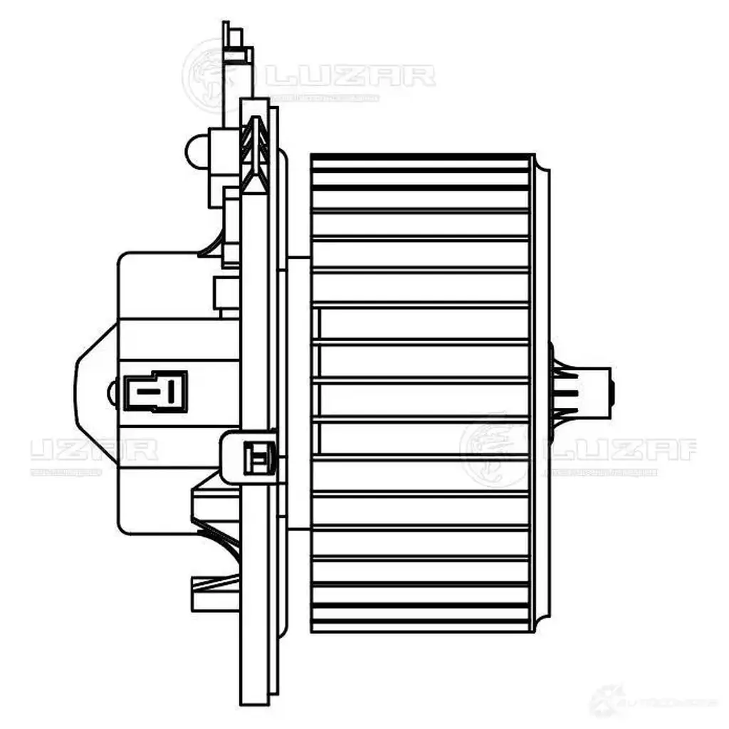 Электровентилятор отопителя для автомобилей Iveco Daily IV (06-) LUZAR CM 7SL4 lfh1630 1440017603 изображение 2