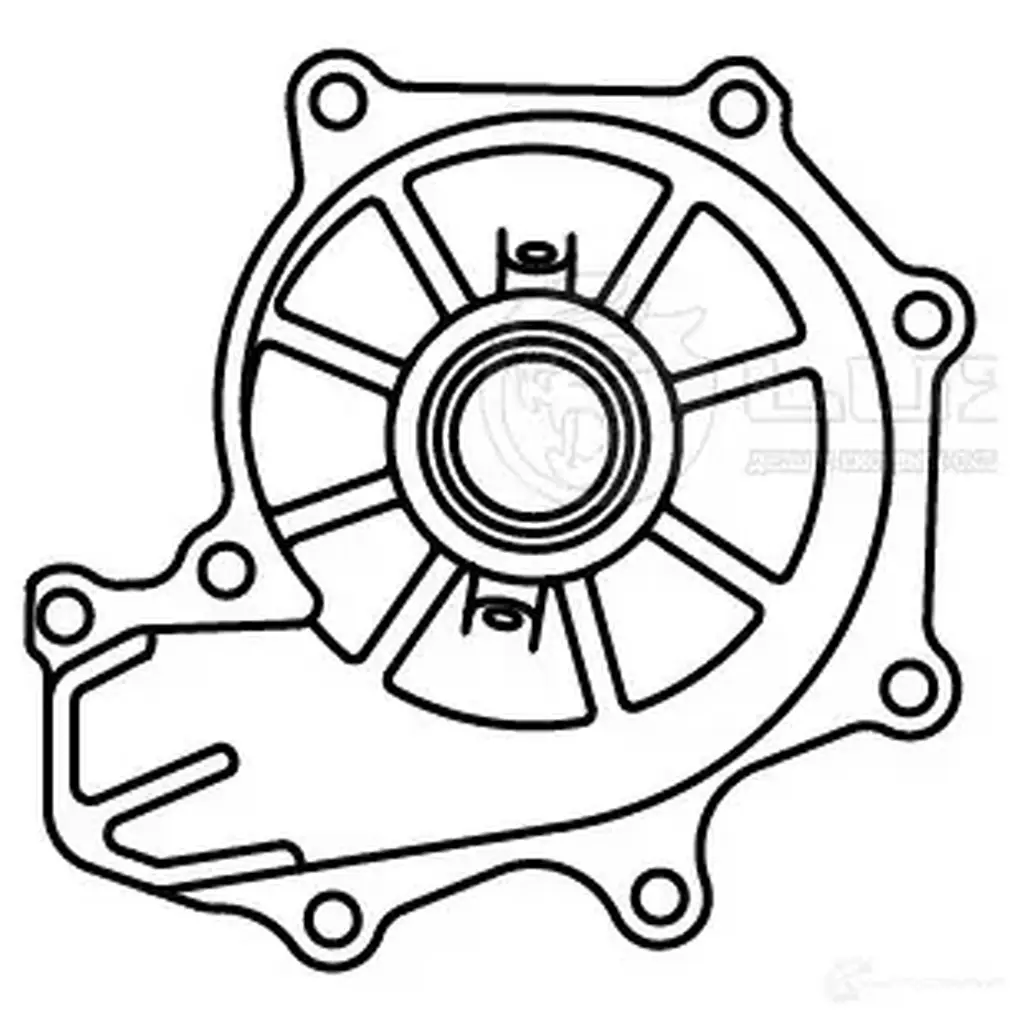Насос водяной для автомобилей Isuzu NQR71/NPR71 (90-) 4.4D/4.6D/4.8D LUZAR lwp2901 1440017617 Q RZ35