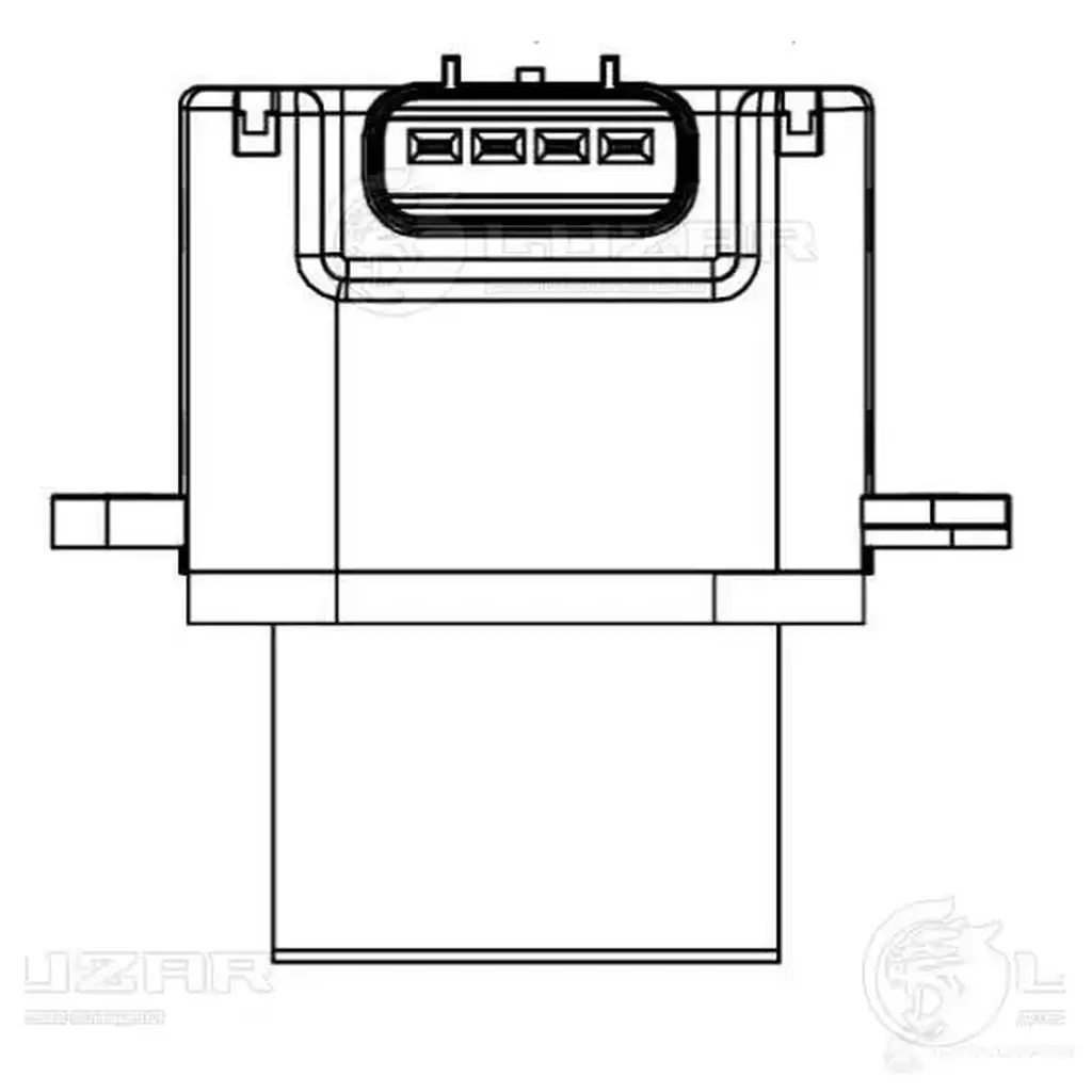 Резистор электровентилятора отопителя для автомобилей Nissan Pathfinder (05-)/Navara (05-) (auto A/C) LUZAR 5OND 8UB 1440017664 lfr1451 изображение 2