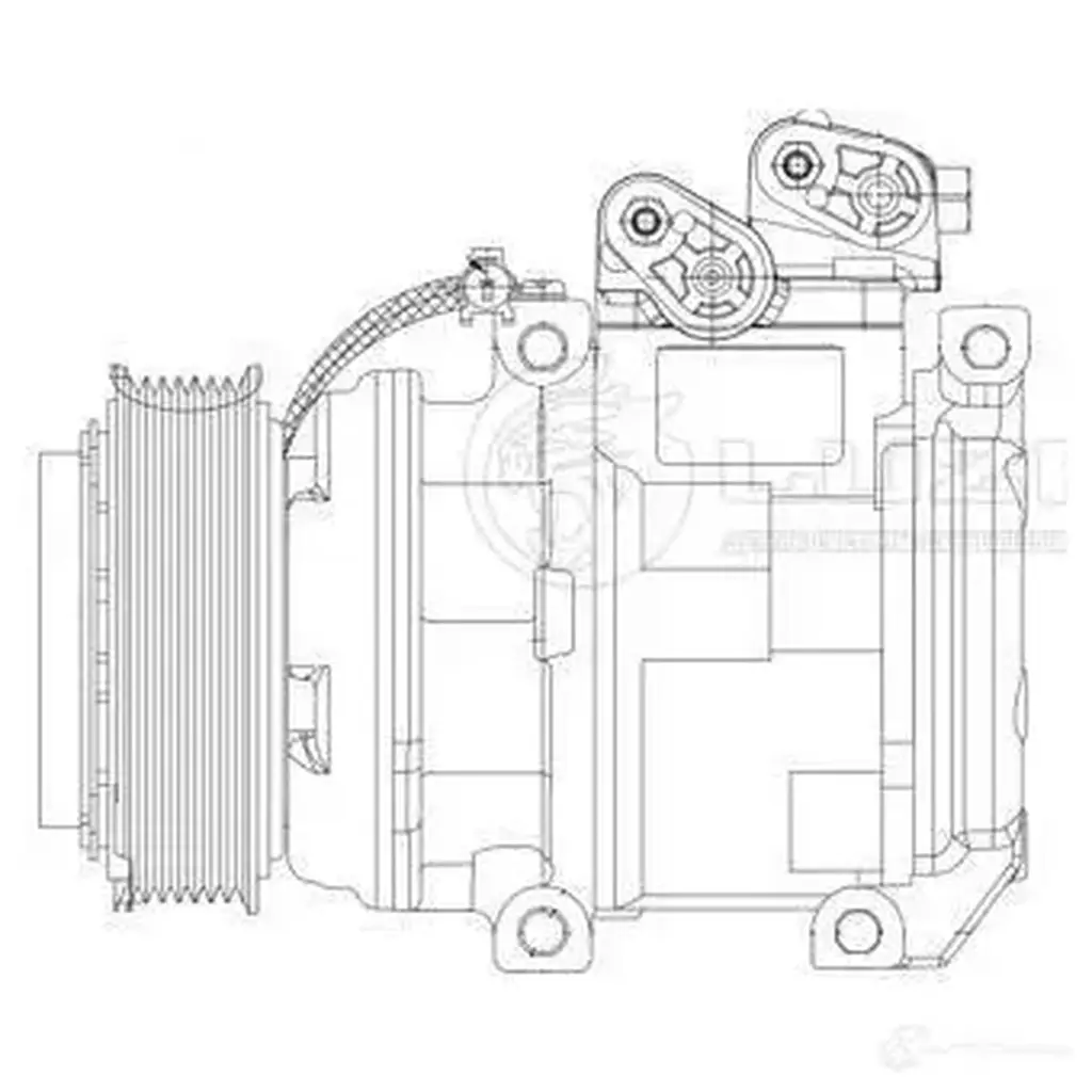 Компрессор кондиционера для автомобилей Sorento (02-) 2.5CRDi LUZAR 4680295066514 WN636 O lcac08e3 1424502517 изображение 2