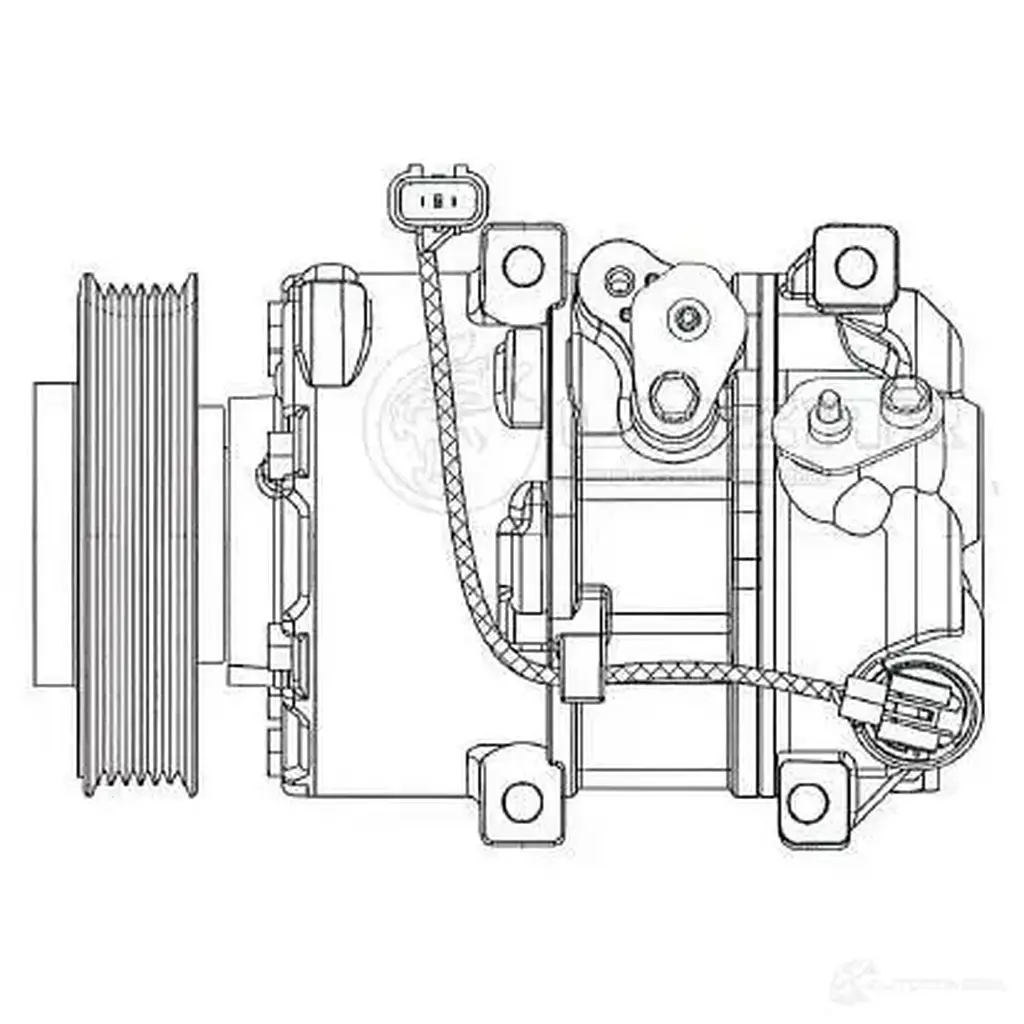 Компрессор кондиционера для автомобилей Sorento II (12-) 2.4i (после рестайлинга) LUZAR Z1 7S9 1425585956 lcac0832 изображение 2