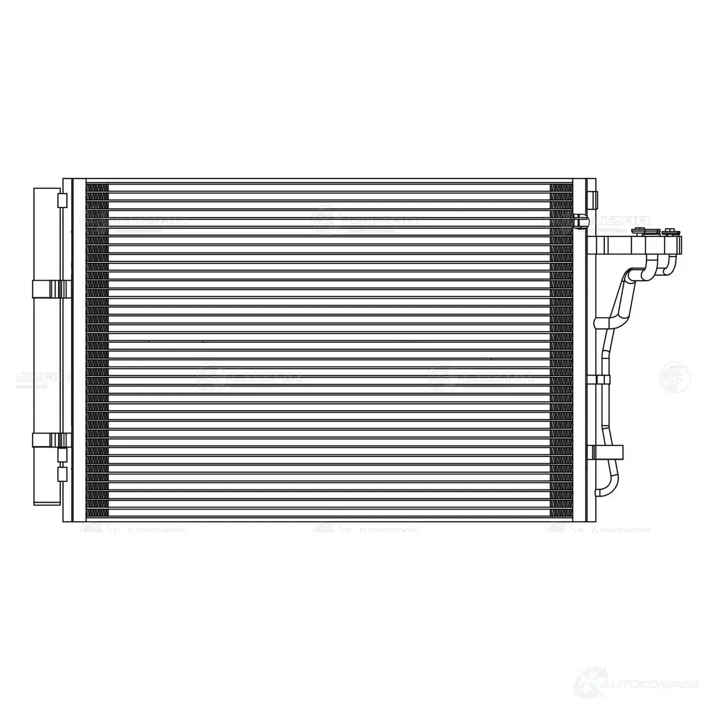 Радиатор кондиционера для автомобилей Soul II (14-) 1.6i/2.0i LUZAR lrac0819 84 HSM 1425585497 изображение 2