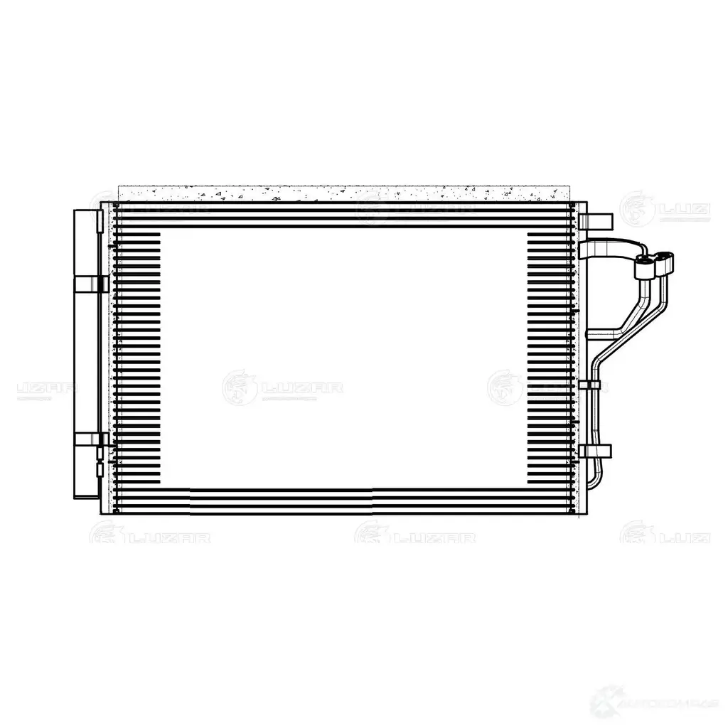 Радиатор кондиционера для автомобилей Elantra (15-)/Cerato (16-) LUZAR 4680295030485 lrac08x6 F5 0ZNJA 3885192 изображение 2