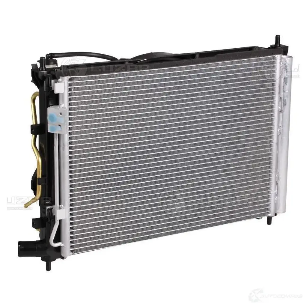 Блок охлаждения (радиатор+конденсор+вентилятор) для автомобилей Solaris (10-)/Rio (10-) 1.4i/1.6i 4AT LUZAR 1425585593 lrk081l4 ZJ 362N изображение 0