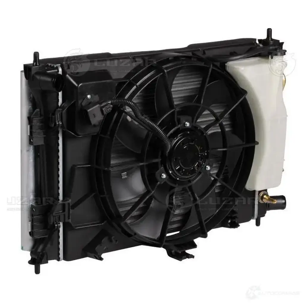 Блок охлаждения (радиатор+конденсор+вентилятор) для автомобилей Solaris (10-)/Rio (10-) 1.4i/1.6i 4AT LUZAR 1425585593 lrk081l4 ZJ 362N изображение 1