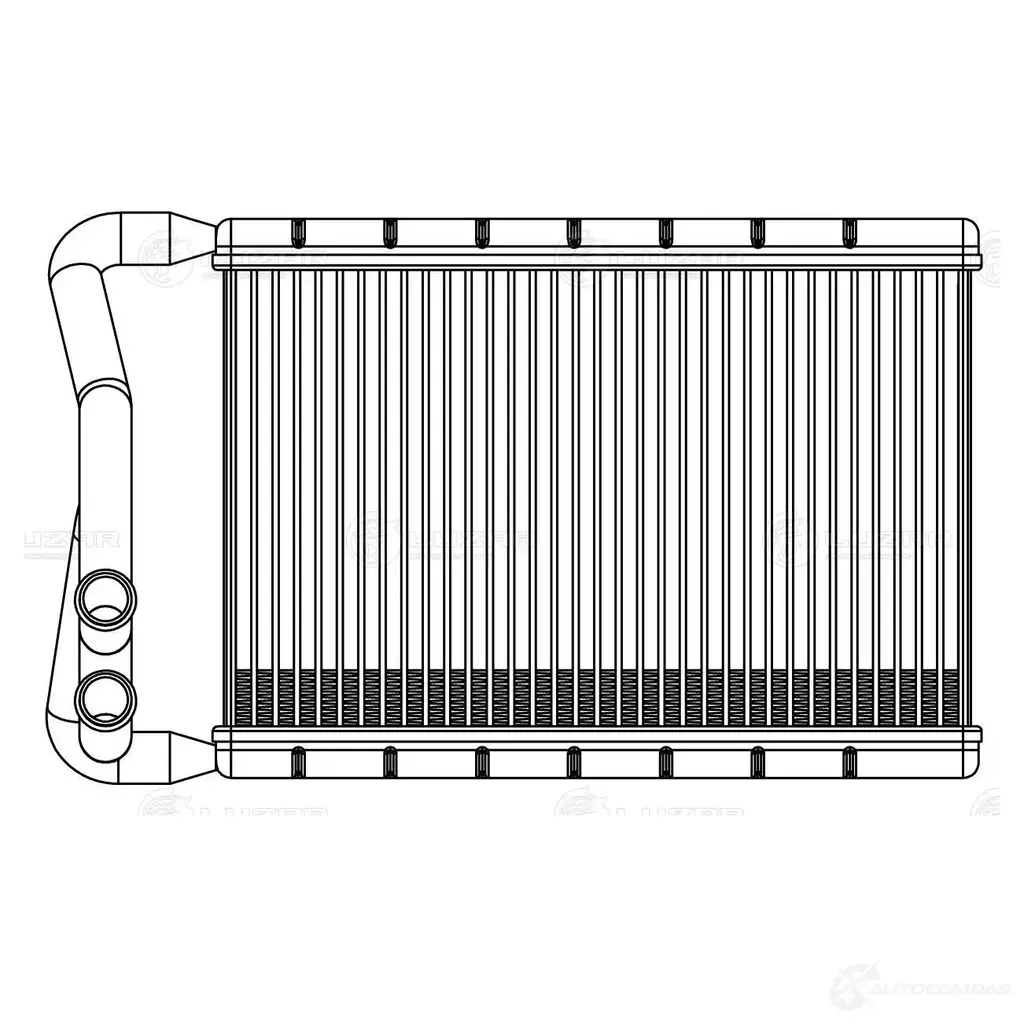 Радиатор отопителя для автомобилей Hyundai Santa Fe (12-) LUZAR 1425585275 P RSBK lrh08p5 изображение 3