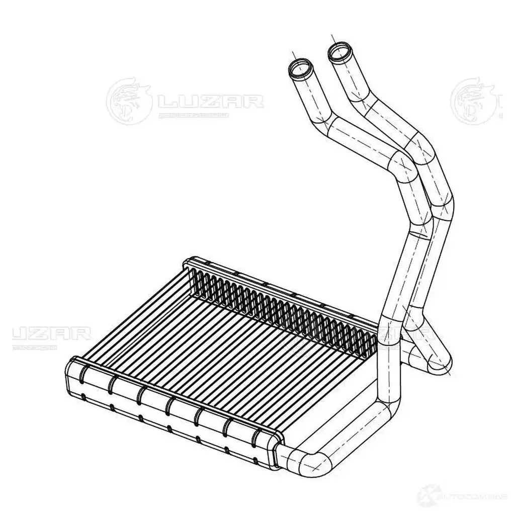 Радиатор отопителя для автомобилей Kia CEED (07-)/Hyundai i30 (07-) LUZAR 1425585405 AUVU8 N lrh08h1 изображение 1