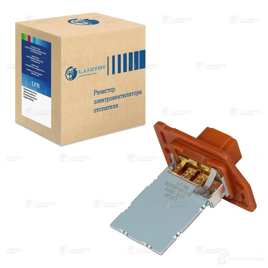 Резистор электровентилятора отопителя для автомобилей KIA Сeed (12-) (manual A/C) LUZAR 1440017764 lfr0865 RB 8YW93 изображение 0