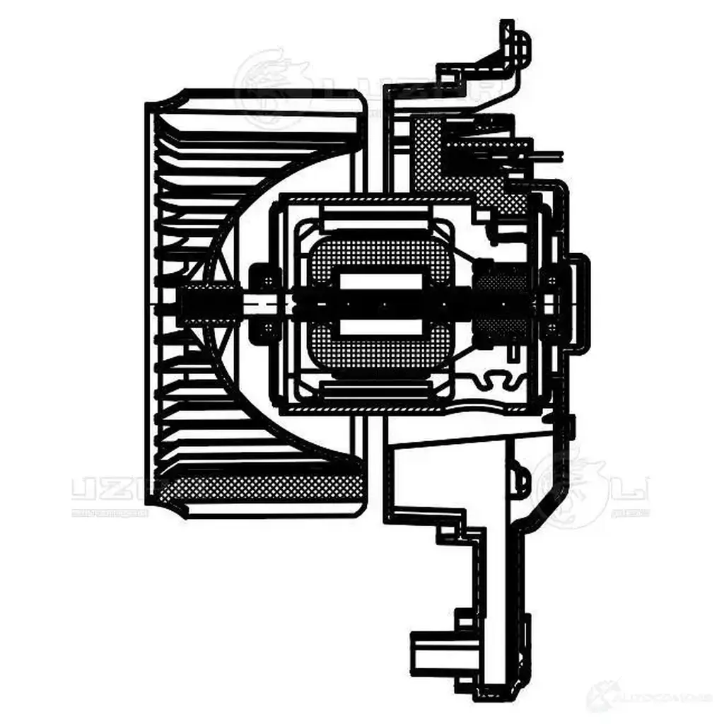 Электровентилятор отопителя для автомобилей KIA Optima IV (15-) LUZAR lfh08120 1440017772 8 SYGR изображение 2