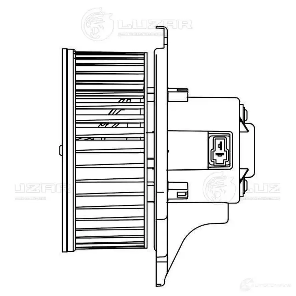 Электровентилятор отопителя для автомобилей KIA Sorento I (02-) LUZAR lfh0860 L7 2GKPX 1440017779 изображение 2