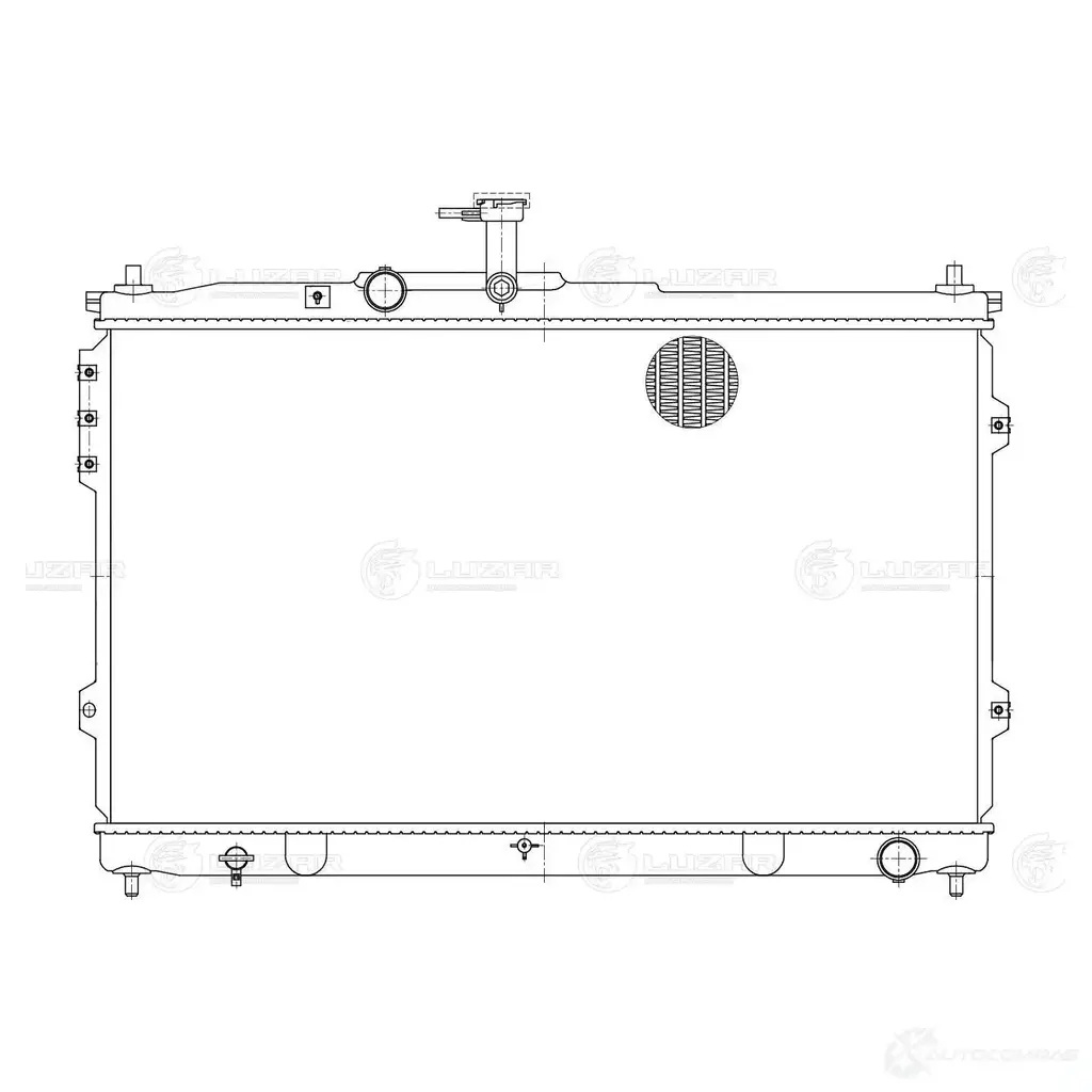 Радиатор охлаждения для автомобилей H-1/Starex (07-) 2.5TD LUZAR 4680295056256 PRD0 GS6 lrc08h4 1424394622 изображение 2