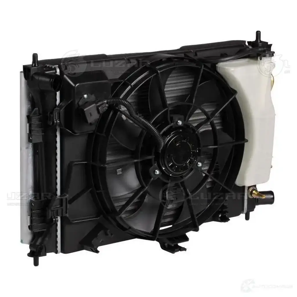 Блок охлаждения (радиатор+конденсор+вентилятор) для автомобилей Solaris (10-)/Kia Rio (10-) 6AT LUZAR lrk081v4 C 4XDYQK 1425585643 изображение 1