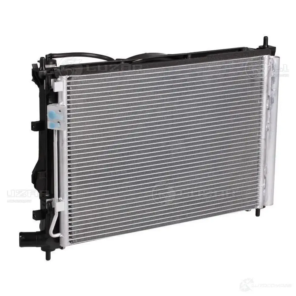 Блок охлаждения (радиатор+конденсор+вентилятор) для автомобилей Solaris (10-)/Rio (10-) MT LUZAR lrk08l4 8L ZOK 1425585591 изображение 0