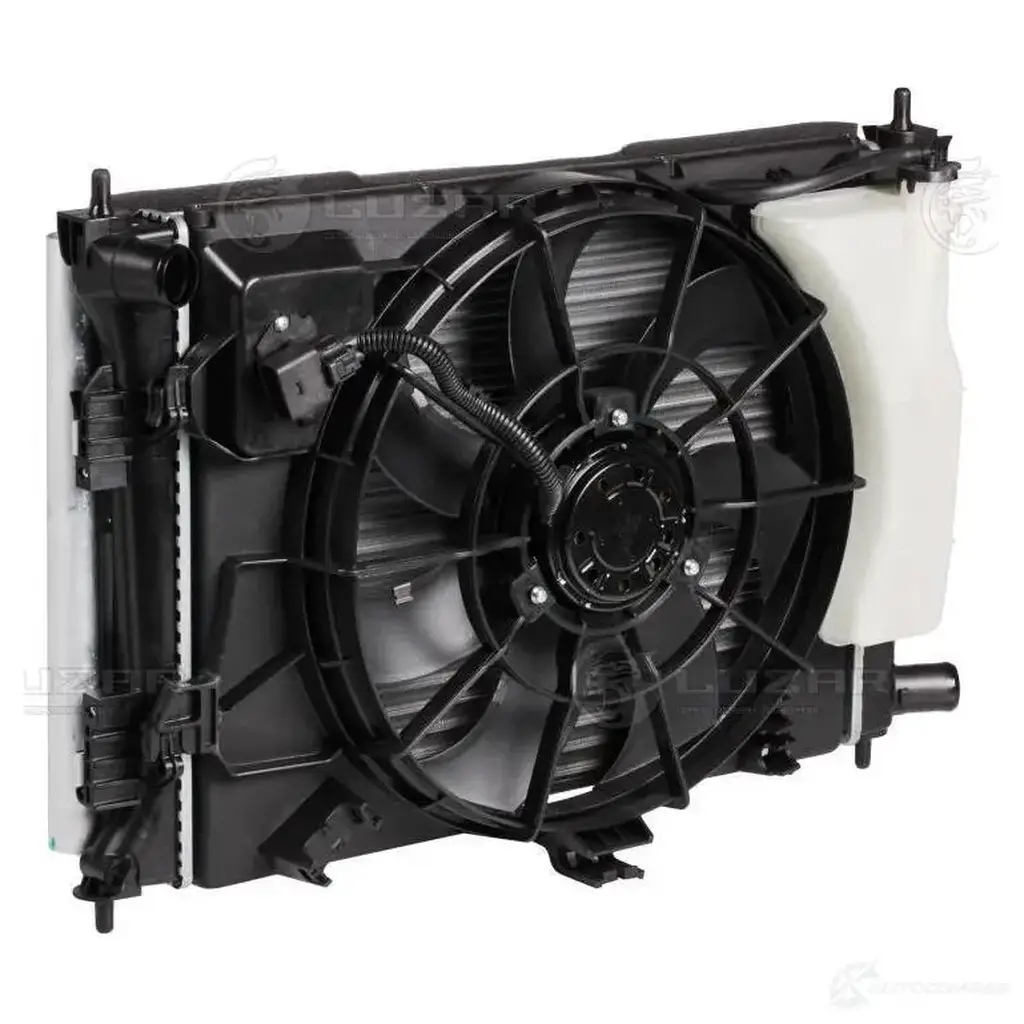Блок охлаждения (радиатор+конденсор+вентилятор) для автомобилей Solaris (10-)/Rio (10-) MT LUZAR lrk08l4 8L ZOK 1425585591 изображение 1