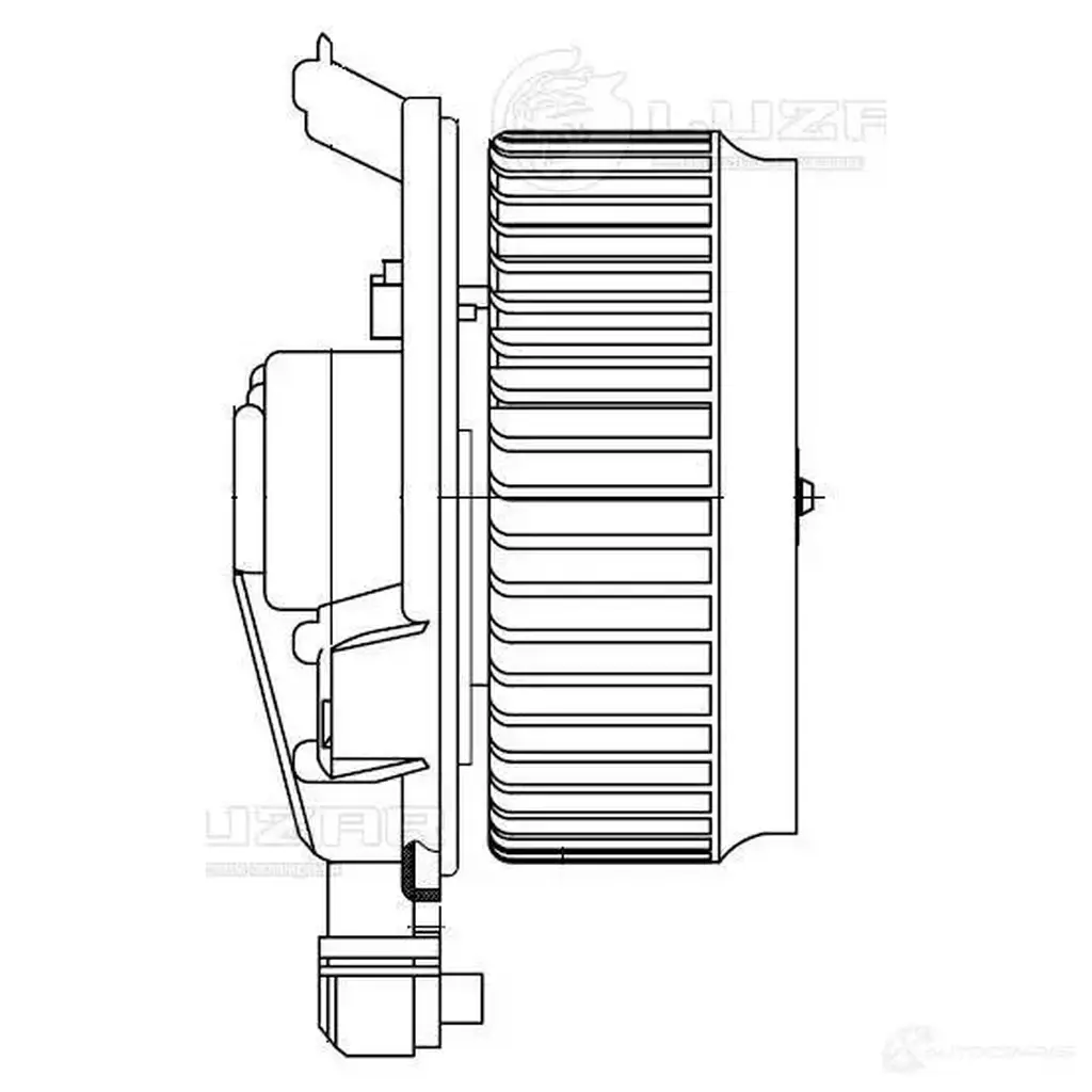 Электровентилятор отопителя для автомобилей Honda Civic VIII 4D (06-) LUZAR G L6CIZO 1425585264 lfh23rn изображение 2