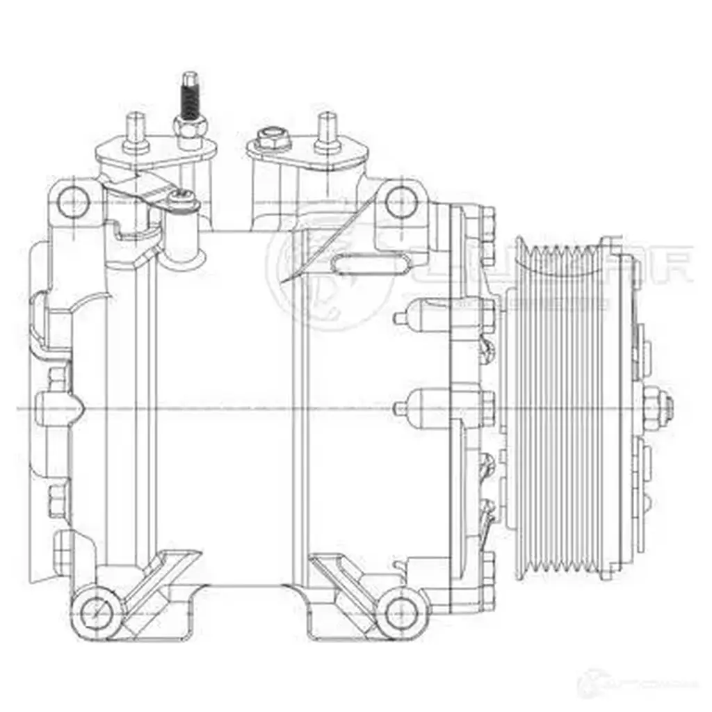 Компрессор кондиционера для автомобилей Accord VII (02-) 2.0i/2.4i LUZAR 1424502543 4680295073437 EYKSM Y lcac23bb изображение 2