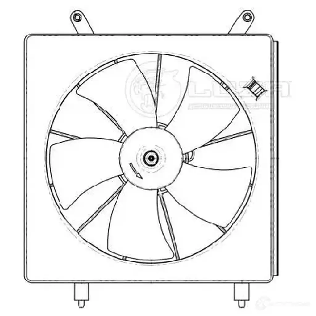 Электровентилятор охлаждения для автомобилей Honda CR-V II (02-) 2.0i/2.4i (с кожухом) LUZAR 1440018633 lfk2302 BS8TA 7 изображение 2