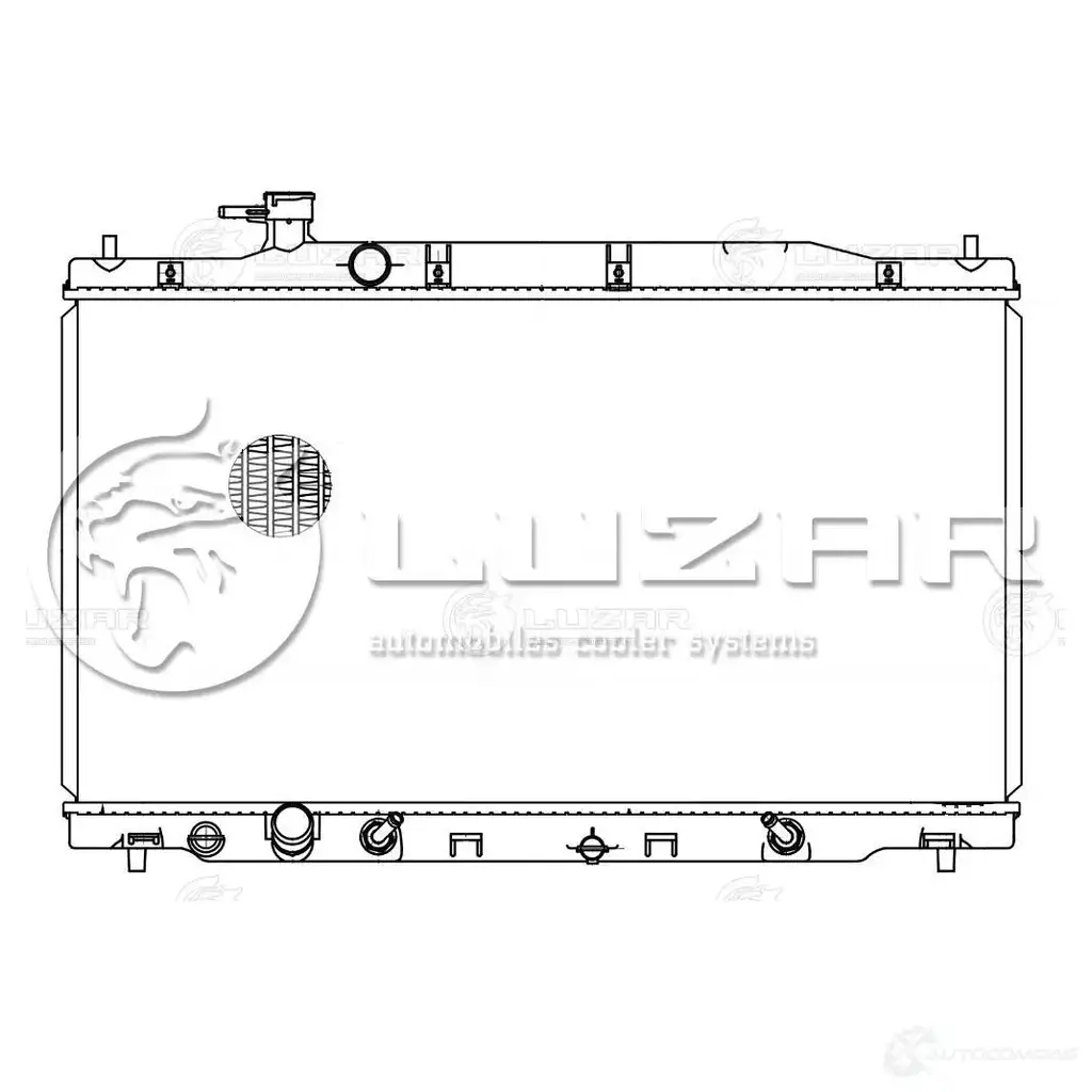 Радиатор охлаждения для автомобилей CR-V (06-) 2.4i LUZAR 3885450 lrc231za 4680295015581 DBRW 8JU изображение 1