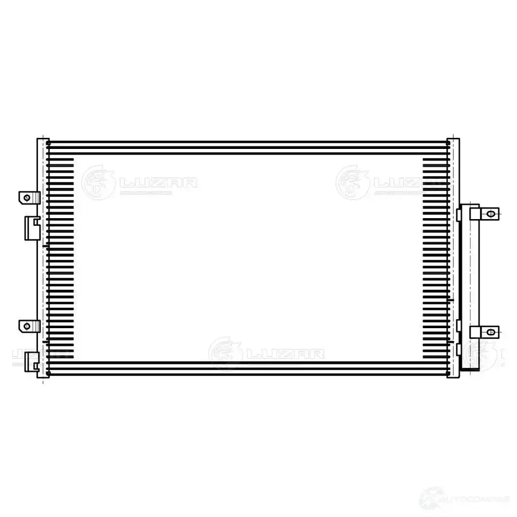 Радиатор кондиционера для автомобилей Haval H6 (14-) 1.5i LUZAR lrac3008 1440018648 TJ 9GY8B изображение 2