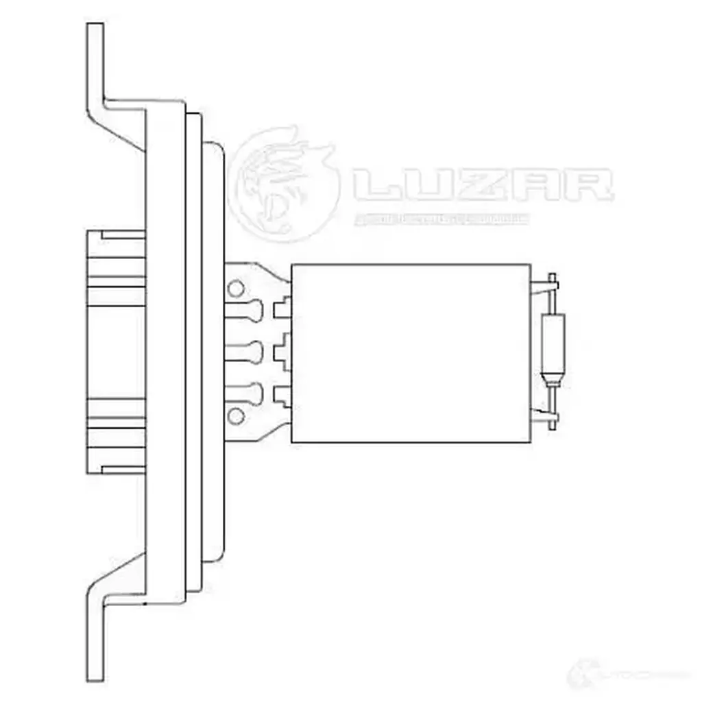 Резистор электровентилятора отопителя для автомобилей ГАЗель Next (13-)/ГАЗон Next (14-) LUZAR lfr0322 8XO 716 1425585811 изображение 2