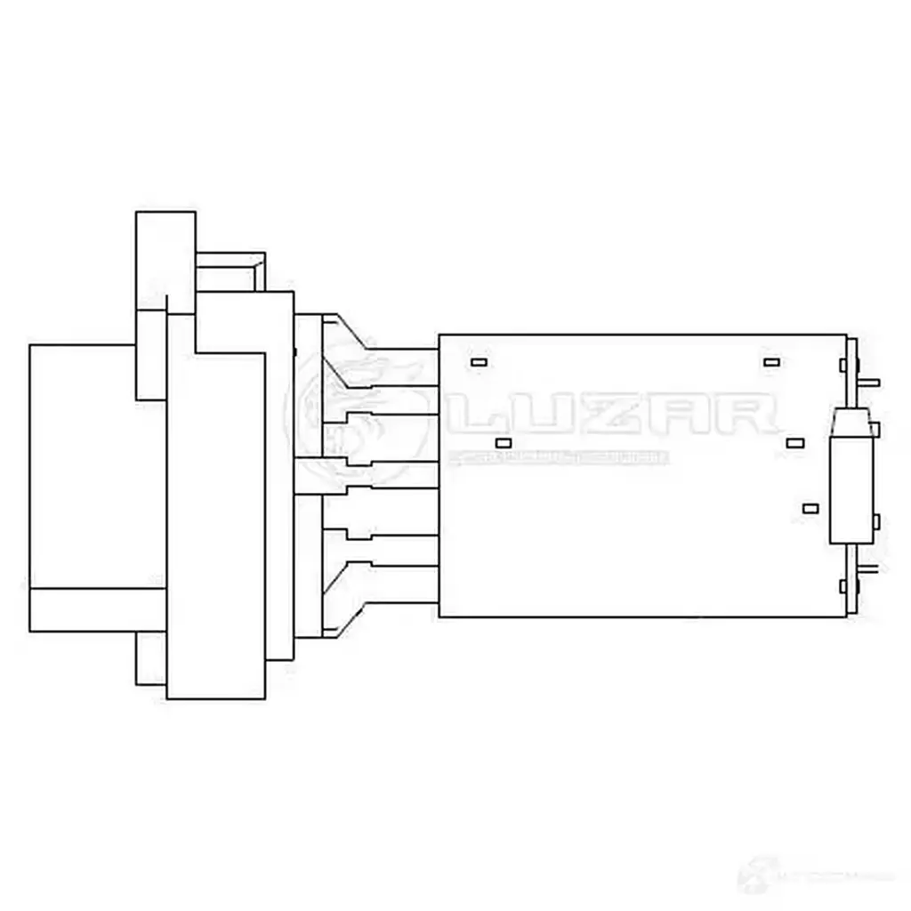 Резистор электровентилятора отопителя для автомобилей Ford Transit (00-)/Transit (06-) LUZAR lfr1062 K5YKD 8 1425585863 изображение 2