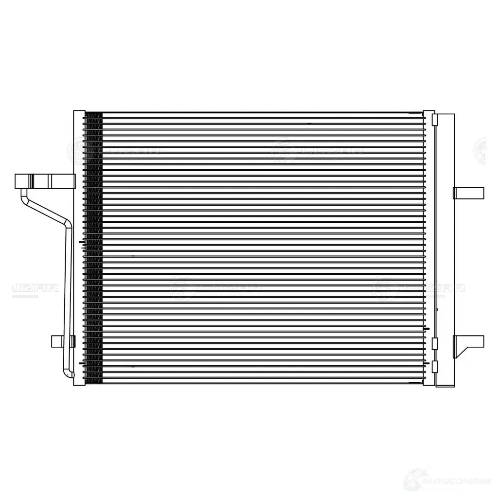 Радиатор кондиционера для автомобилей Kuga (13-) 2.0TD/2.5i LUZAR 1440018890 lrac1070 6M AMNWR изображение 2