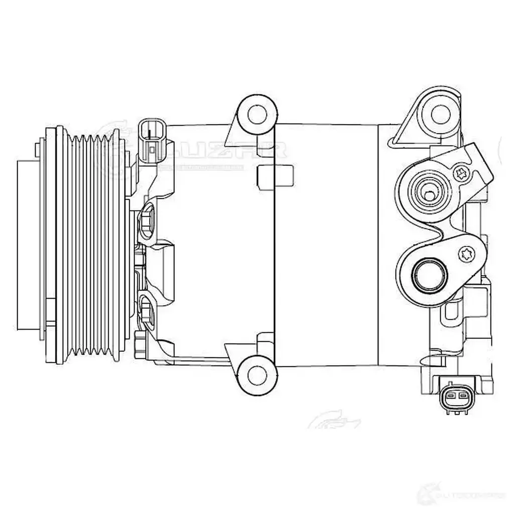 Компрессор кондиционера для автомобилей Kuga II (13-) 1.5T/1.6T LUZAR 1425585992 lcac1005 PA90J K изображение 2