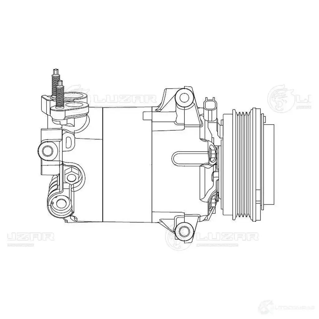 Компрессор кондиционера для автомобилей Kuga II (13-) 2.5i LUZAR 1425585990 lcac1025 NTKV HDI изображение 2