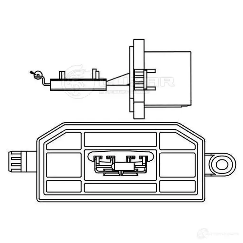 Резистор электровентилятора отопителя для автомобилей Ford Focus III (11-)/Transit (13-) LUZAR 1440018893 lfr1014 91UH NIA изображение 2