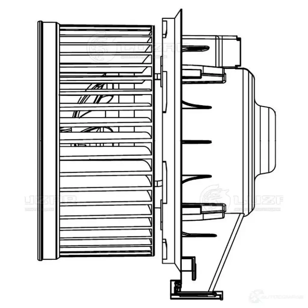 Электровентилятор отопителя для автомобиля Ford Fiesta VI (08-) LUZAR 1425585541 RL5D U lfh1051 изображение 2
