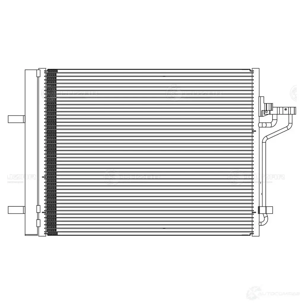 Радиатор кондиционера для автомобилей Kuga (12-) 1.6T/2.0TD LUZAR 1440018894 lrac1069 29 7L1O изображение 2
