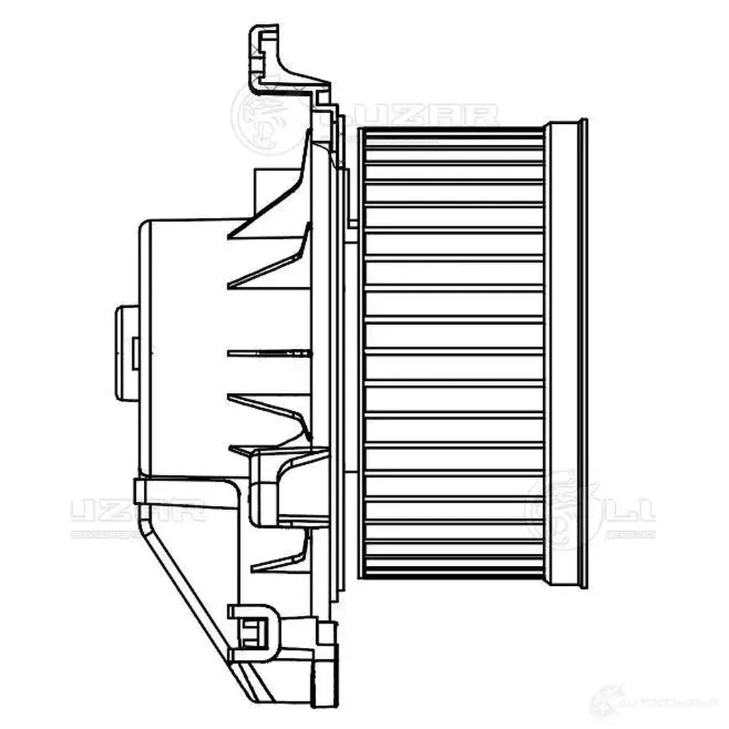 Электровентилятор отопителя для автомобилей Ford Transit VIII (13-) LUZAR H 2021 lfh1014 1440018905 изображение 2