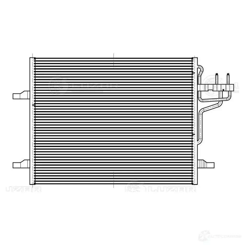 Радиатор кондиционера для автомобилей Kuga (08-) 2.0D/2.5T LUZAR QA2 QLJ 1425585328 lrac1067 изображение 2