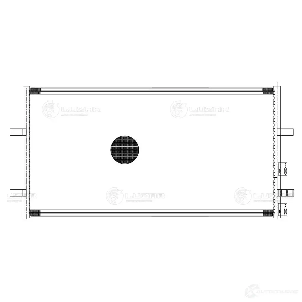 Радиатор кондиционера для автомобилей Transit (06-) LUZAR 4680295066590 NF3O 6 lrac10cc 1424502558 изображение 2